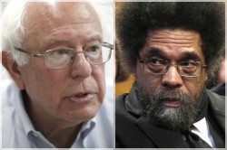 Bernie Sanders Cornle West